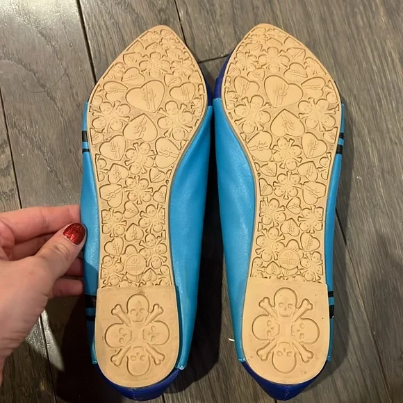 Blue Crayola-like Crayon Flats by Iron Fist (US 9) - Picture 7 of 9